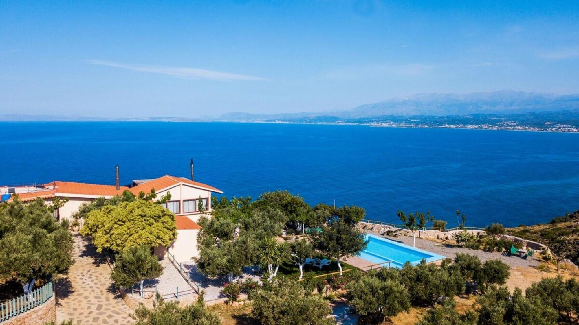 Villa Akrolithos With Private Pool La Canea Exterior foto